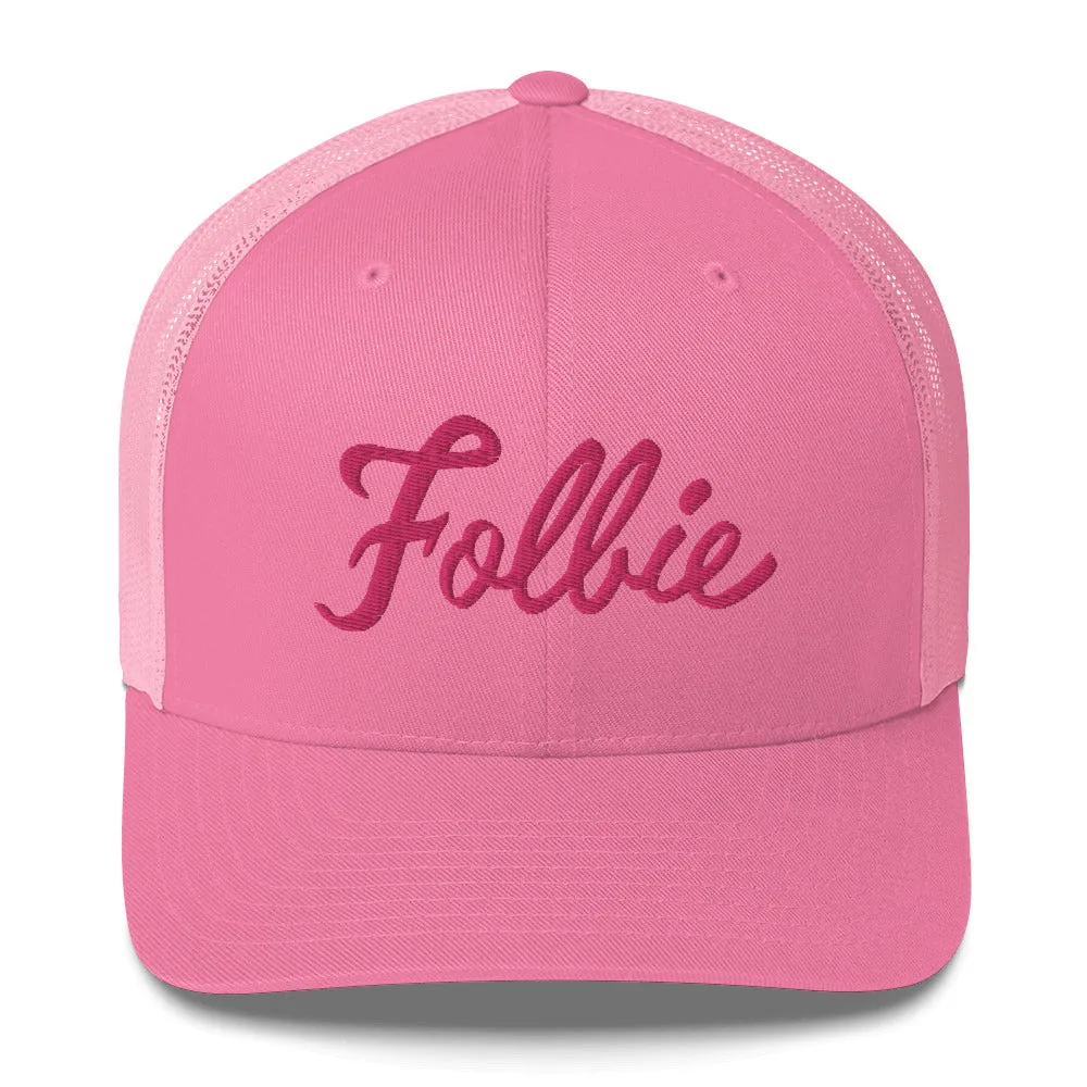 Folbie Trucker Hat: B____ Pink