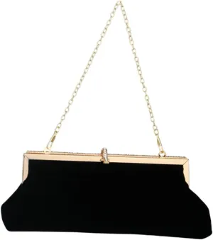 GALPADA Fashionable Velvet Bag Sparkly Evening Bag for Women Versatile Clutch Lady Sparkly Purse Wedding Accessory