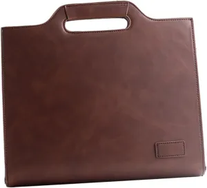 GALPADA Large Capacity Briefcase Men's Messenger Bag Travel Bag Pu Leather Durable
