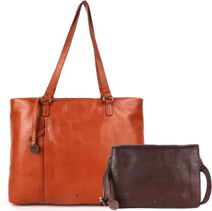Genuine Italian Leather Bag Collection - Tote, Crossbody, and Satchel Purses - Ladies' Shoulder Bags with Top Handle & Adjustable Strap - Stylish and Versatile for Casual or Office Use