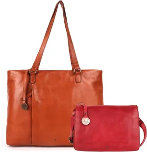 Genuine Italian Leather Bag Collection - Tote, Crossbody, and Satchel Purses - Ladies' Shoulder Bags with Top Handle & Adjustable Strap - Stylish and Versatile for Casual or Office Use