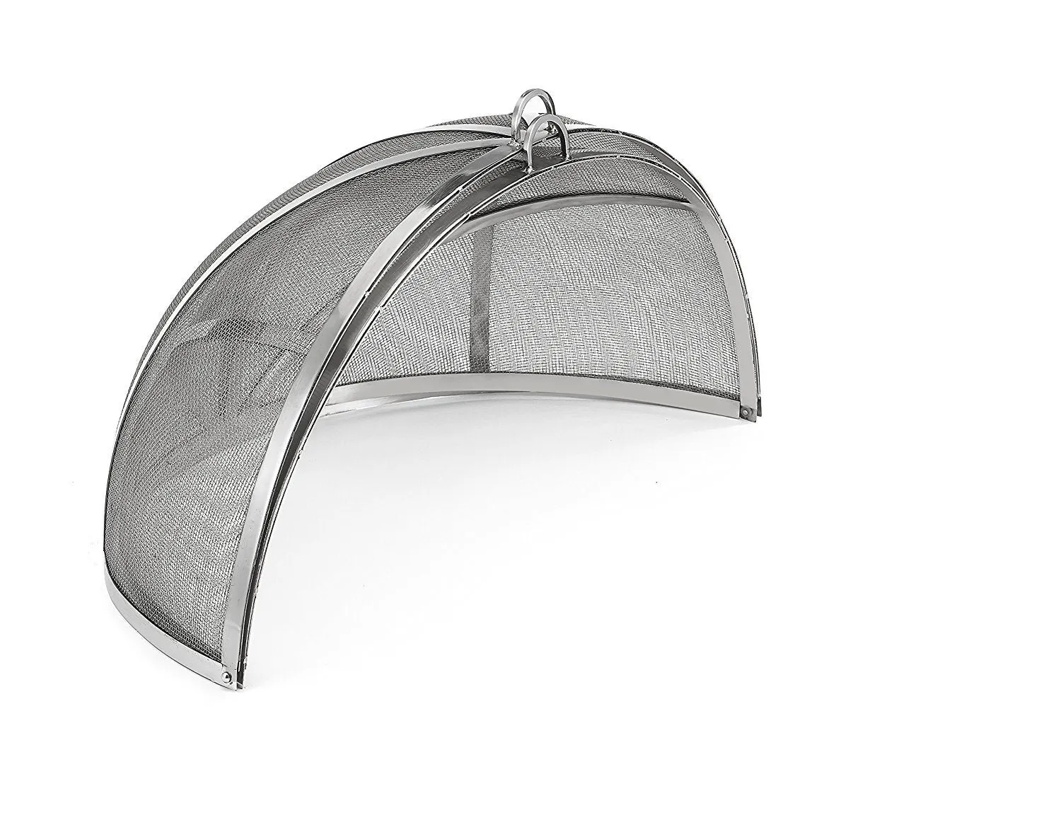 Good Directons  30&quot; Stainless Steel Spark Screen for Fire Pit and Paver Pit, Hinged, Heavy Duty, Easy Access