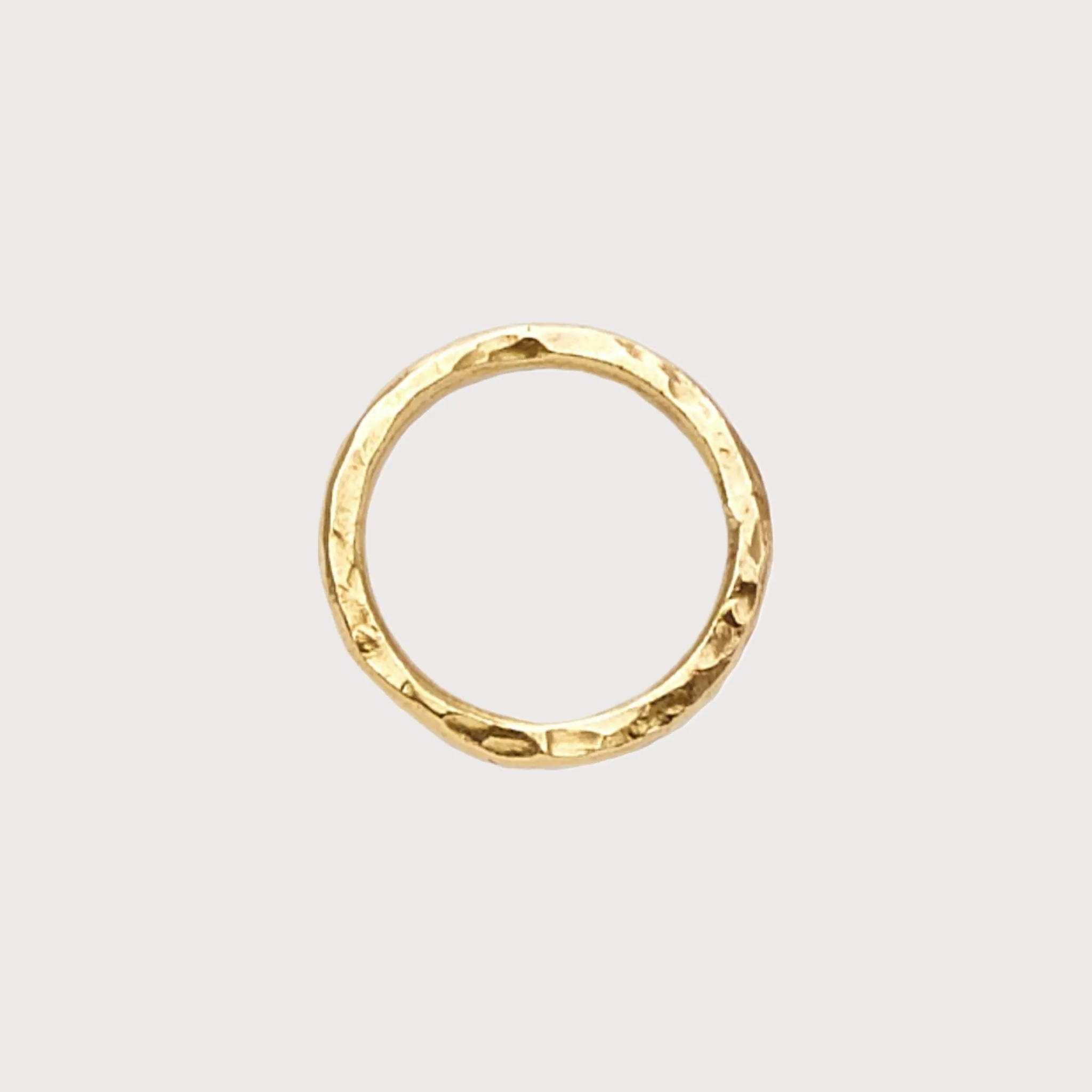 Hammered Thin Band - Brass
