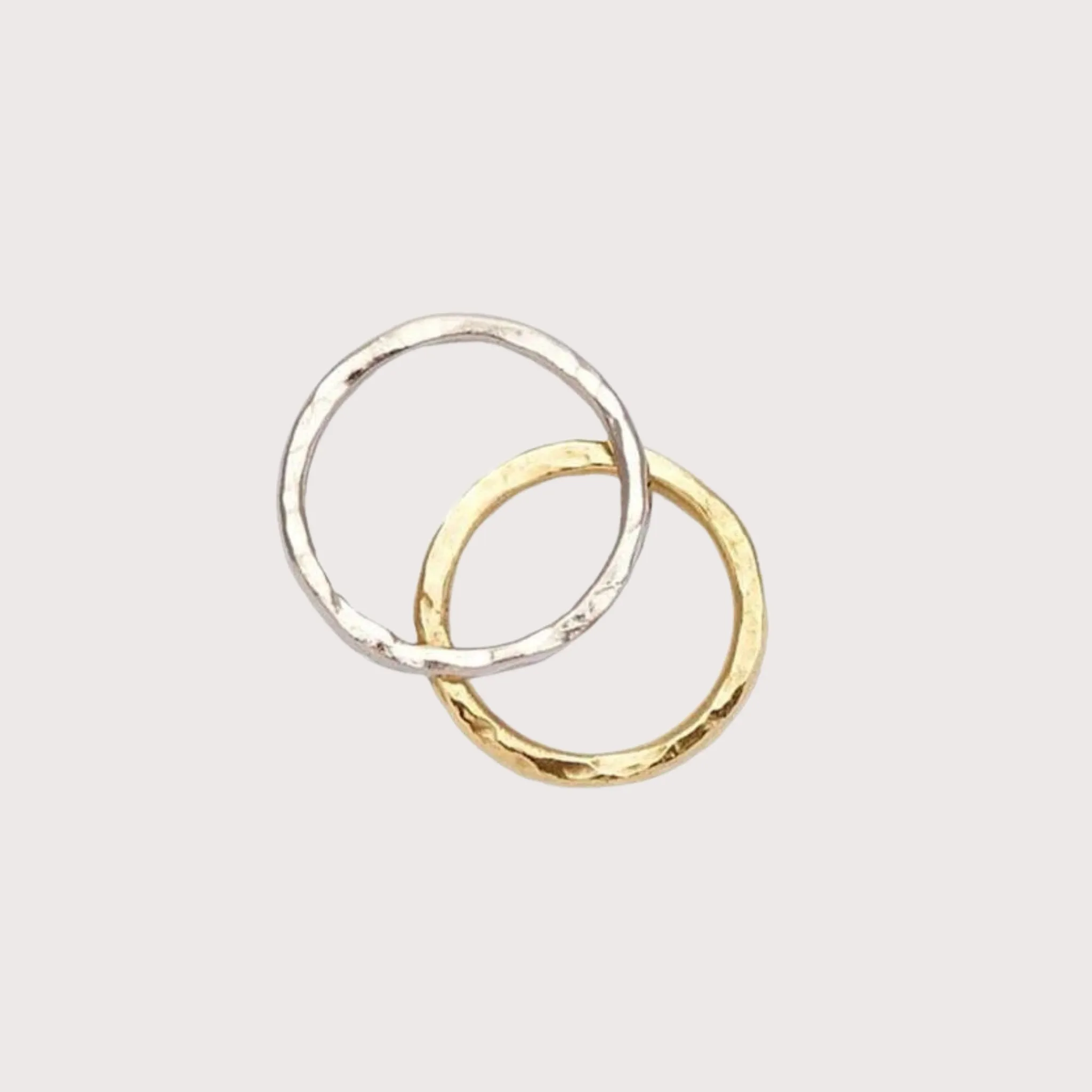 Hammered Thin Band - Brass