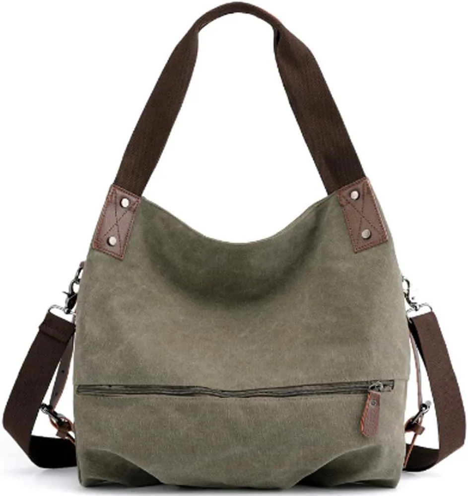 Handbag for Women Satchel Tote Bag Casual Canvas Pouch Handbags Purse Hobo Bag