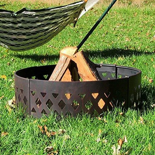 Heavy Duty Crossweave Campfire Ring, 36 Inch by Sunnydaze
