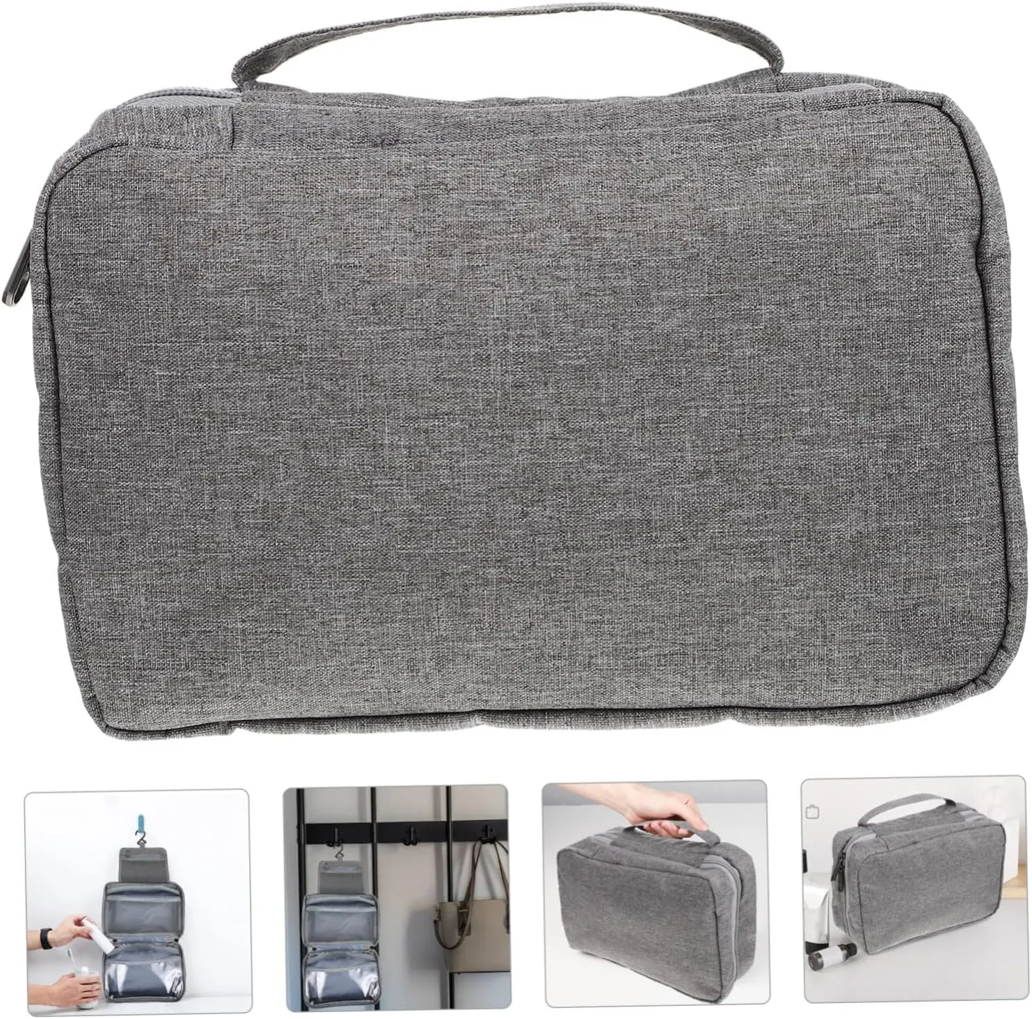 Hemoton Large Capacity Travel Toiletry Bag Male Compact Makeup Bag Creative Organizing Bag for Cosmetics