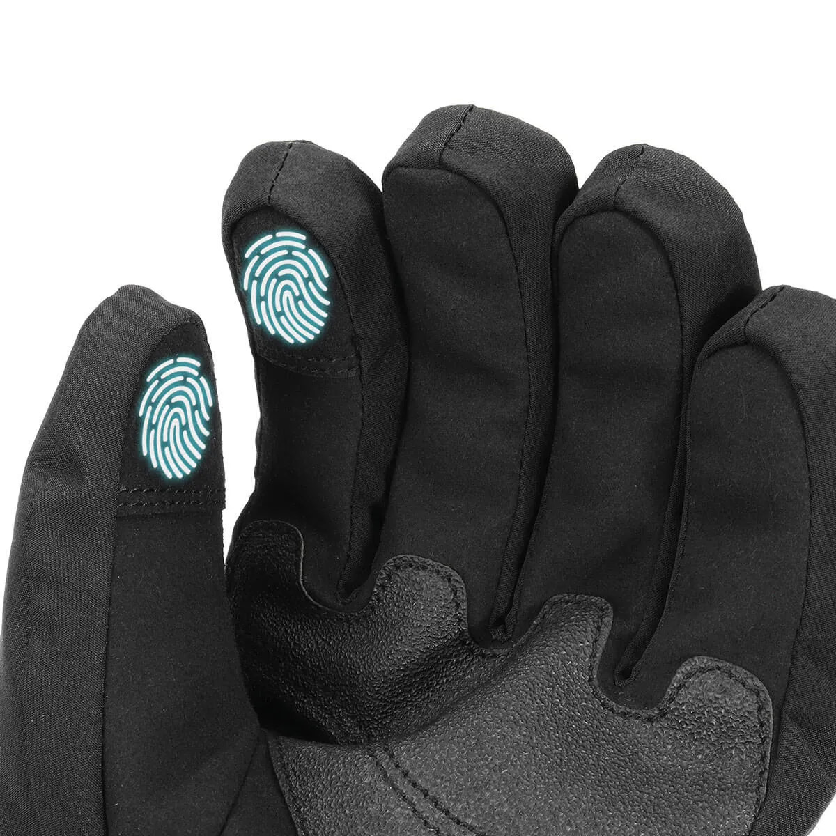 HG-02 Black Electric Heated Gloves, Waterproof Warm 1Pair