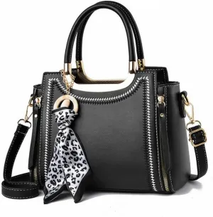 High end versatile women's handbag silk scarf pendant messenger shoulder Small square bags