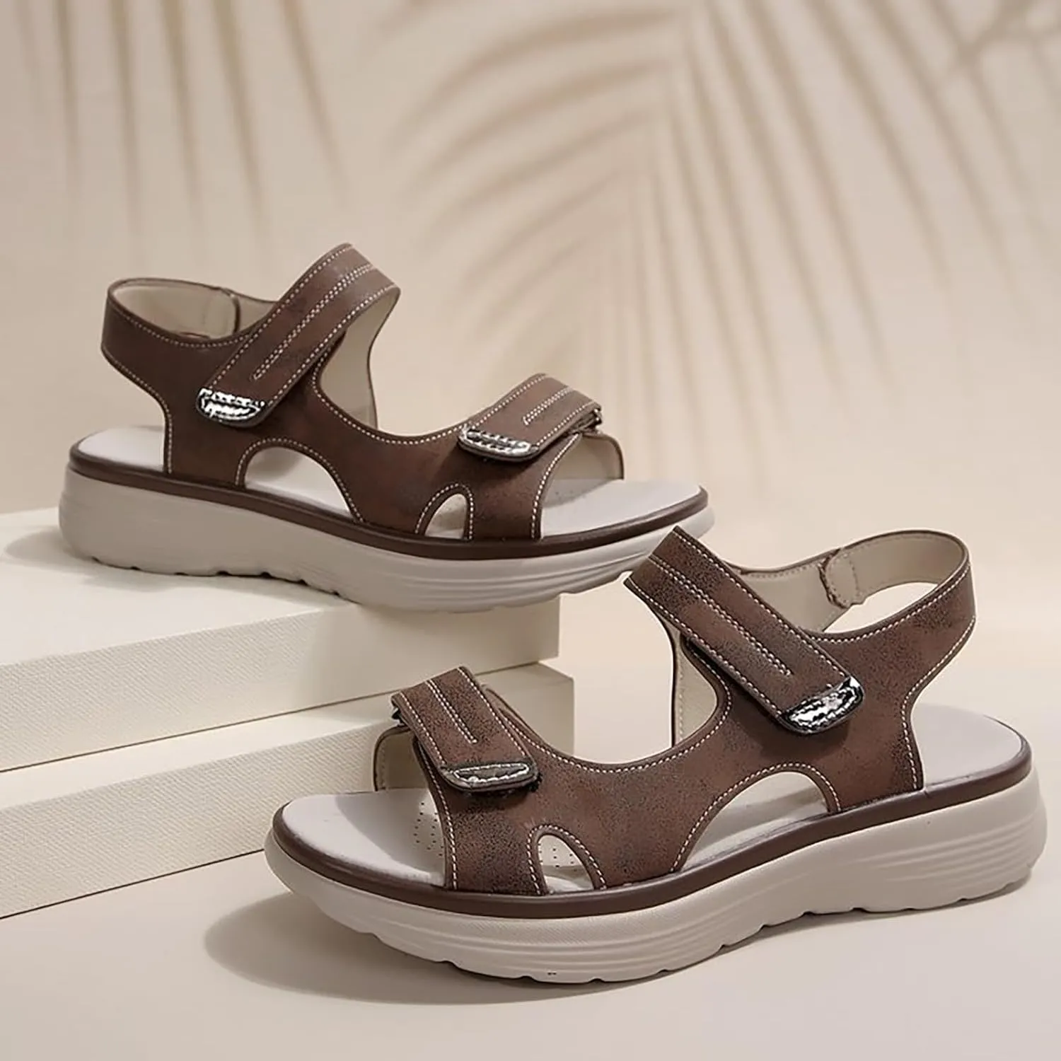 Hiking Sandals Women Arch Support Wide Width Sport Sandals Ankle Buckle Orthopedic Sandals Outdoor Work Summer Shoes