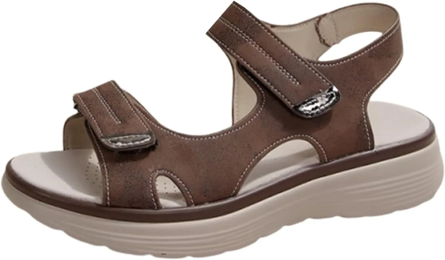 Hiking Sandals Women Arch Support Wide Width Sport Sandals Ankle Buckle Orthopedic Sandals Outdoor Work Summer Shoes