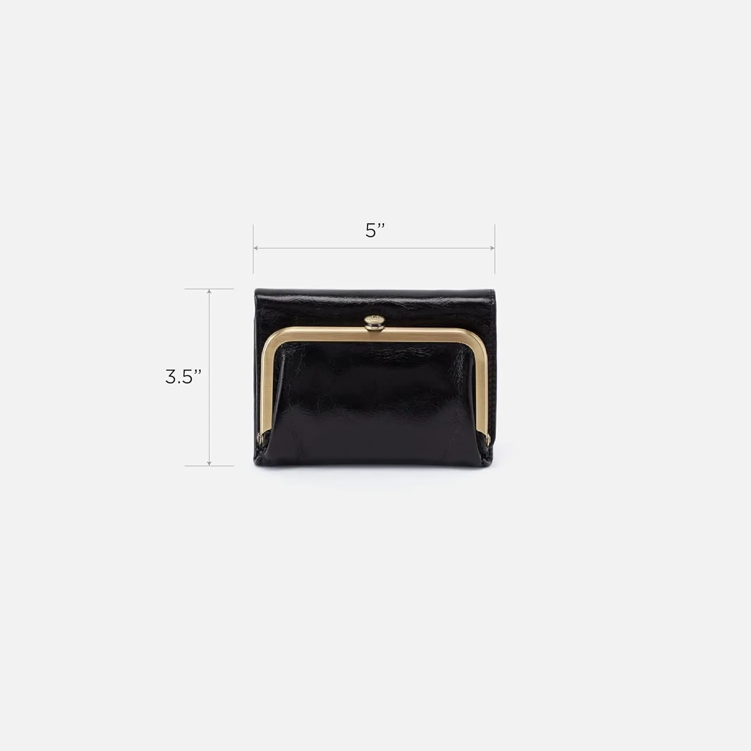 HOBO Robin Compact Trifold Leather Wallet for Women, Vintage Design