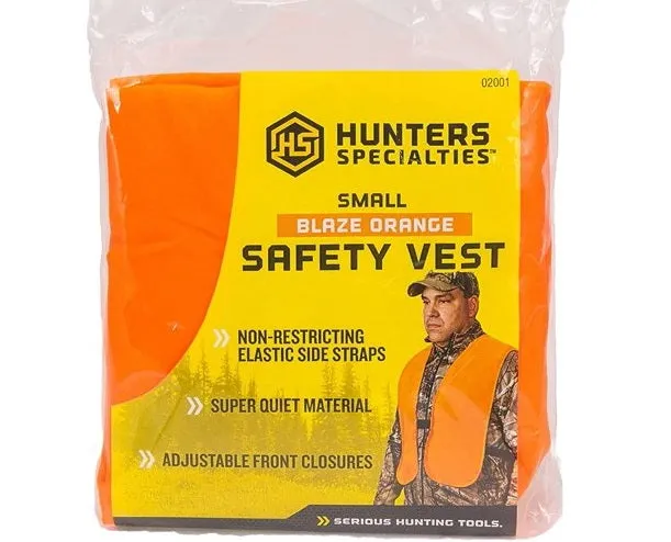 Hunter's Specialties Blaze Orange Safety Vest Small