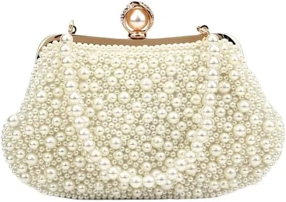 Imitation Pearls Evening Bag French Versatile Clutch Purses