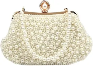 Imitation Pearls Evening Bag French Versatile Clutch Purses