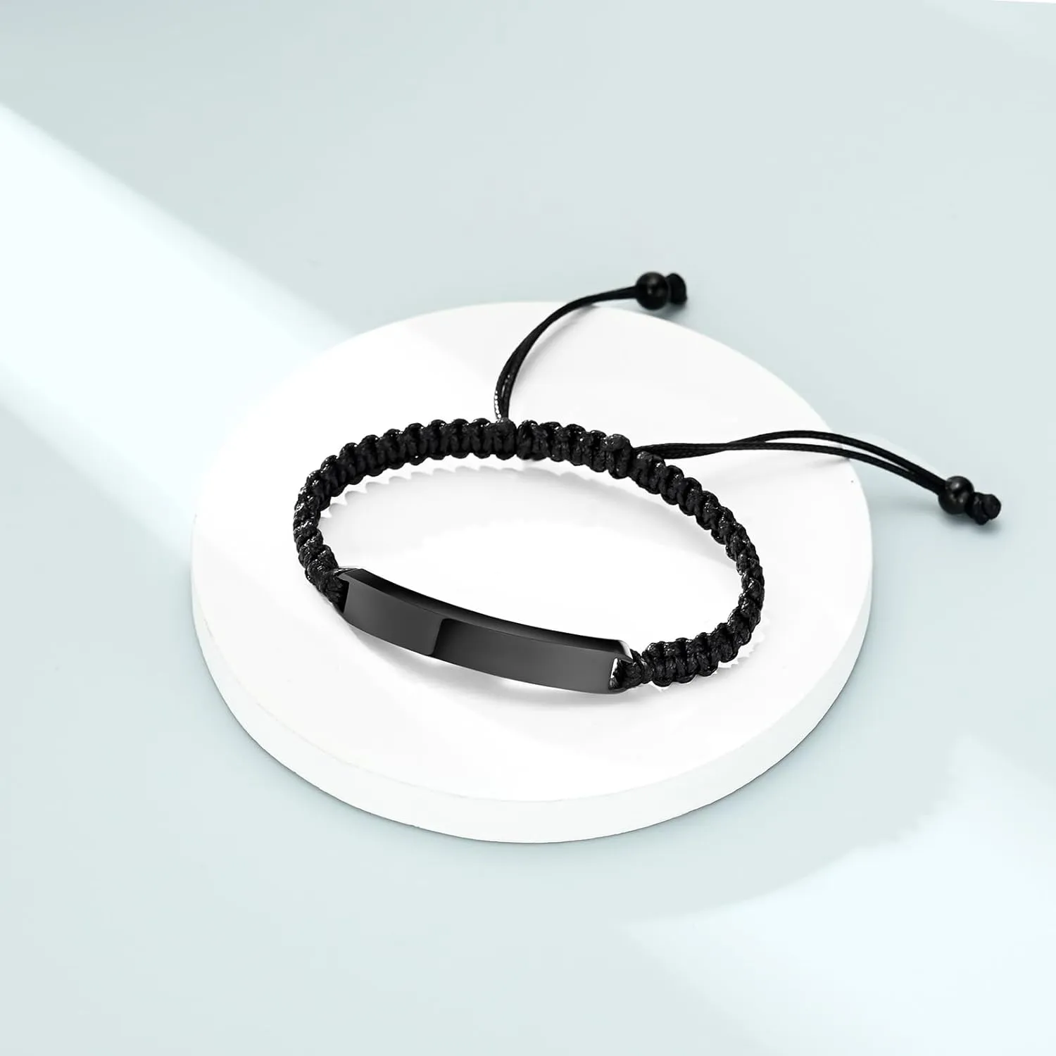 Imrsanl Cremation Jewelry Urn Bracelet for Ashes - Braided Adjustable Bracelet for Men Women - Manmade Urn Jewelry