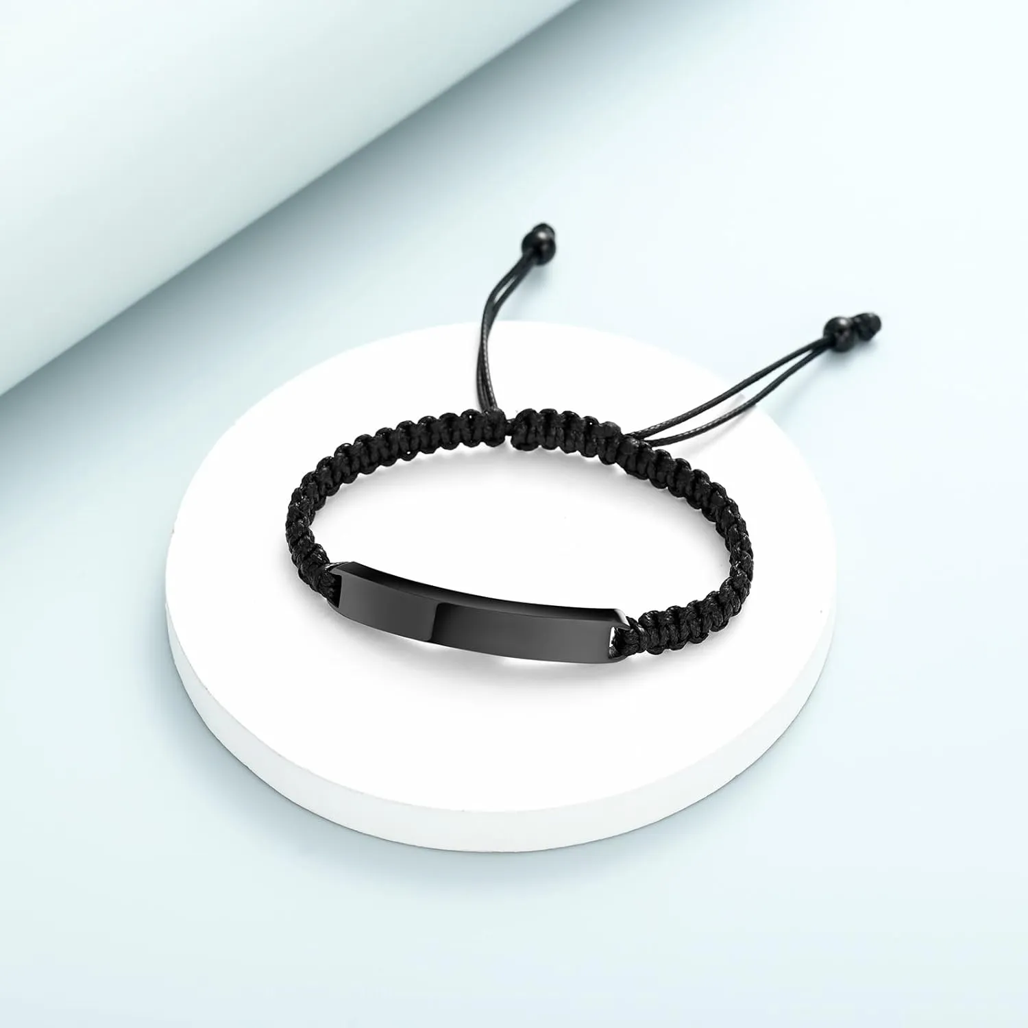 Imrsanl Cremation Jewelry Urn Bracelet for Ashes - Braided Adjustable Bracelet for Men Women - Manmade Urn Jewelry