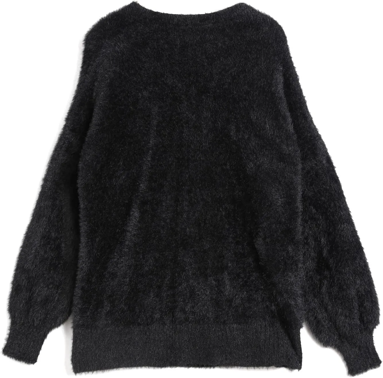 JASCLS Women's Trendy Casual Loose Oversized Color Block Long Sleeve Open Front Sweater Cardigans for Women