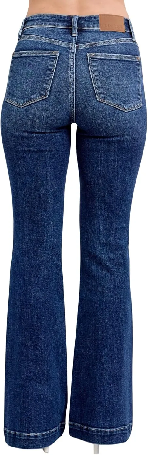 Judy Blue Women's High-Rise Trouser Flare Jeans