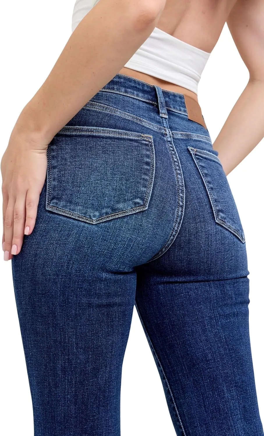 Judy Blue Women's High-Rise Trouser Flare Jeans