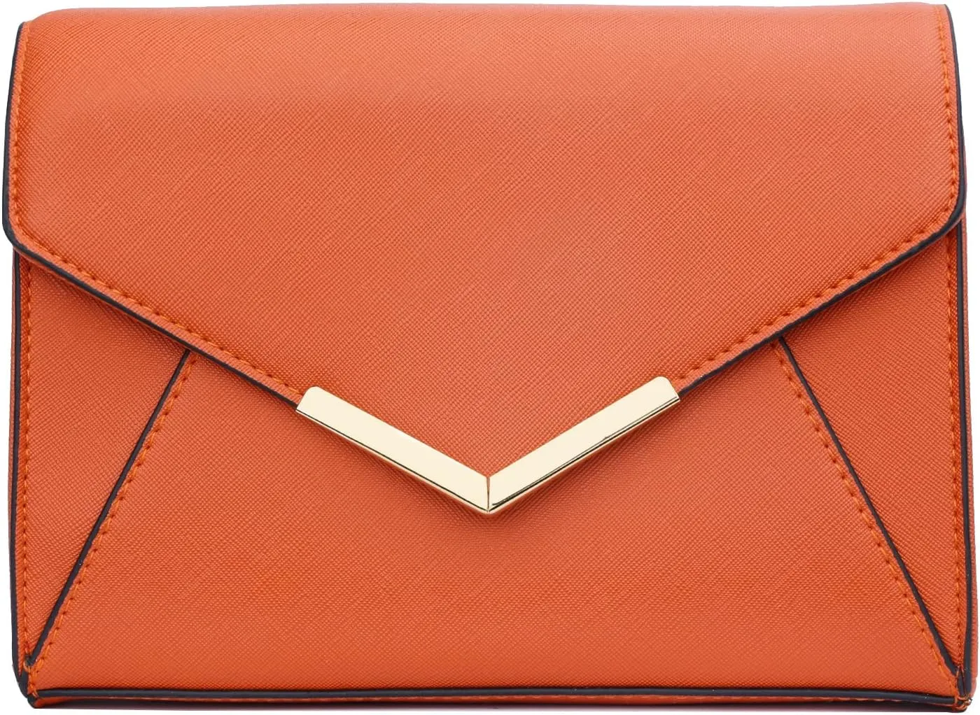 KKXIU Women Elegant Faux Leather Evening Envelope Clutch Purse Foldover Bags for Party Wedding Prom