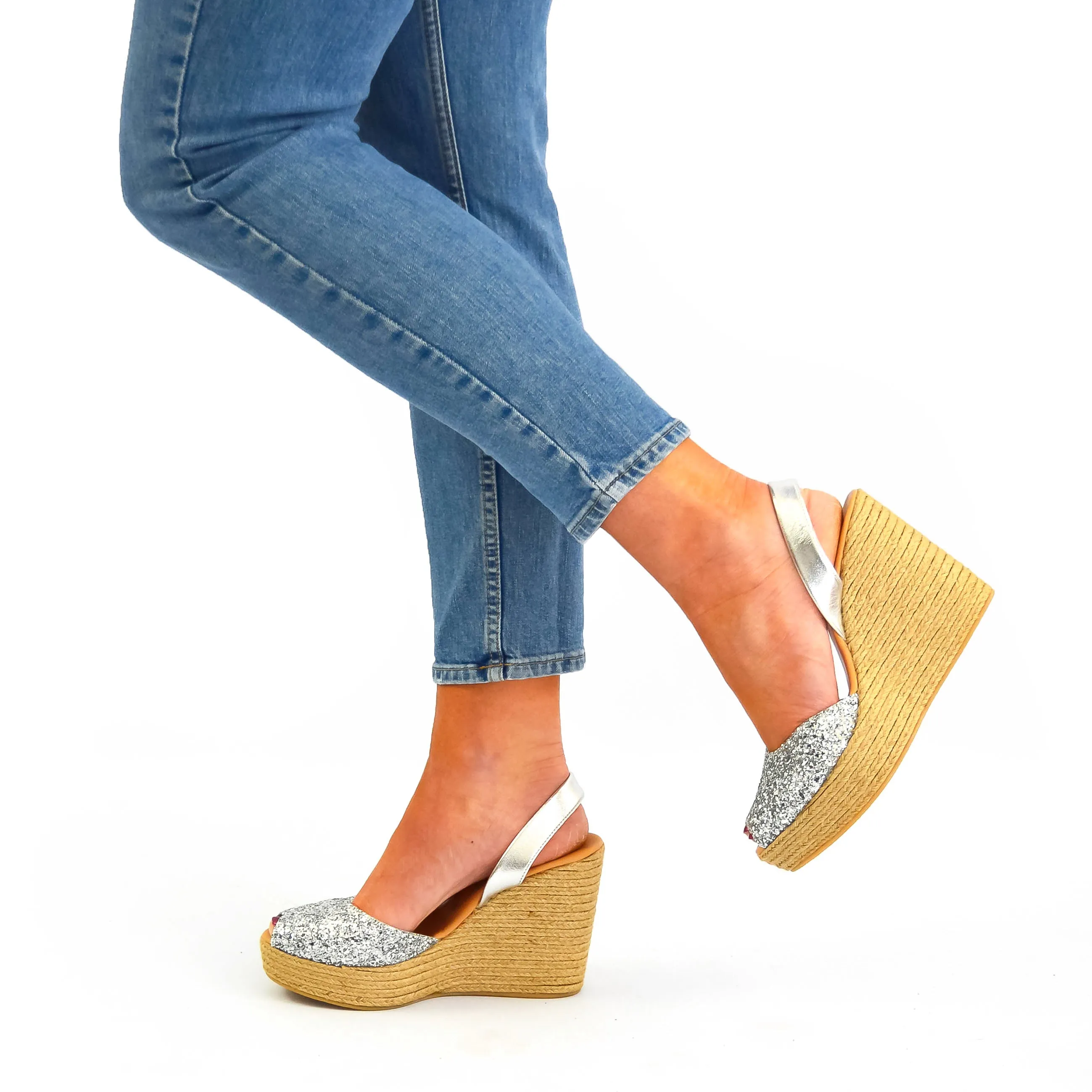 Kylie High Espadrille Wedge