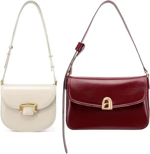 LA FESTIN Leather Purses For Women - Trendy Crossbody Satchel Bag with Adjustable Strap, Summer Underarm Handbags