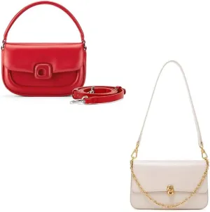 LA FESTIN Leather Women's Shoulder Bag - Designer Crossbody Handbag Evening Bag and Satchel Purse with Strap - Trend Chasers