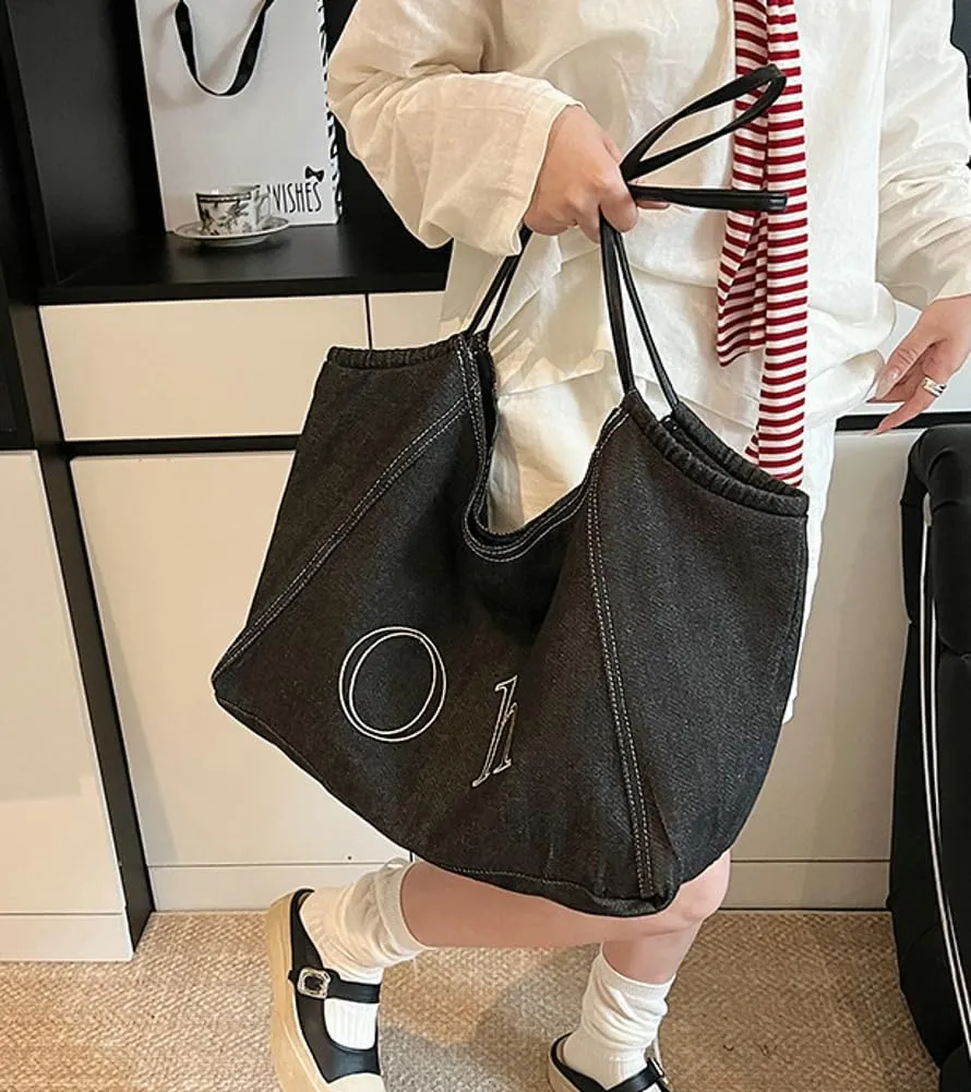 Large Canvas Tote Bag Reusable Grocery Bags Shopping Bags for Women Foldable Extra Large Hobo Bag