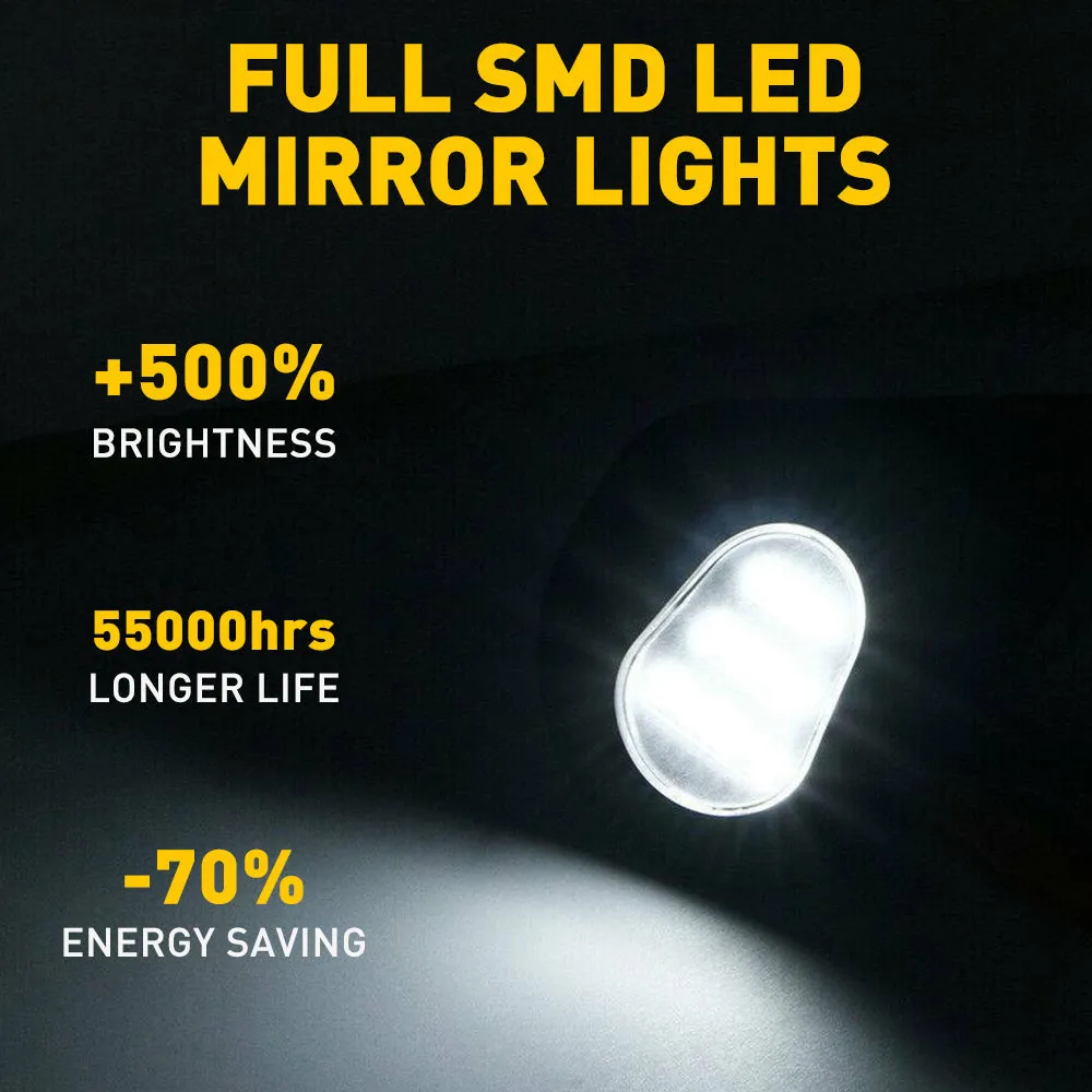 LED Side Mirror Puddle Lamps Assembly for Dodge 10-19 Ram 1500, 10-18 Ram 2500/3500, 11-18 Ram 4500/5500