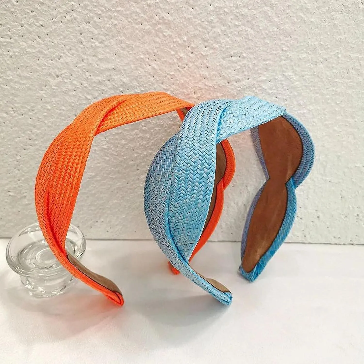 Lightweight Hair Accessories Chic Womens Hairbands Versatile Hair Wraps Twisted Braided Headband Raffia Grass Wide Cross Hair Rope Hairband Women Hair Accessories