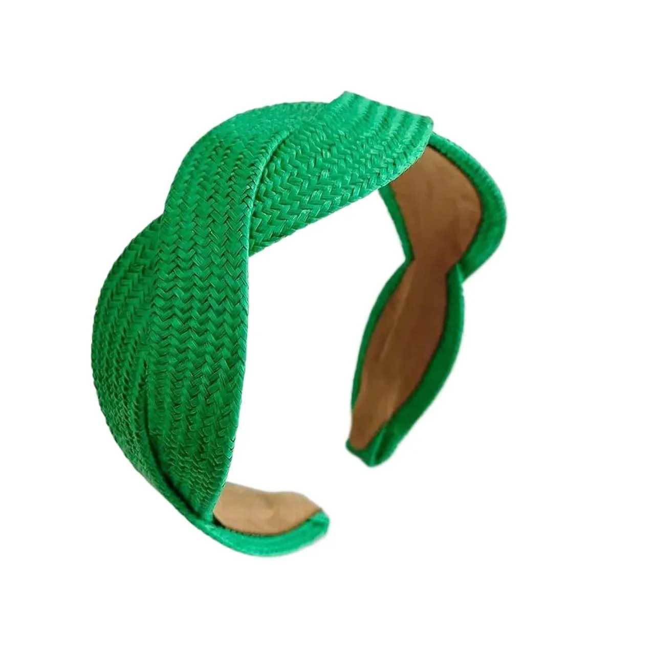Lightweight Hair Accessories Chic Womens Hairbands Versatile Hair Wraps Twisted Braided Headband Raffia Grass Wide Cross Hair Rope Hairband Women Hair Accessories