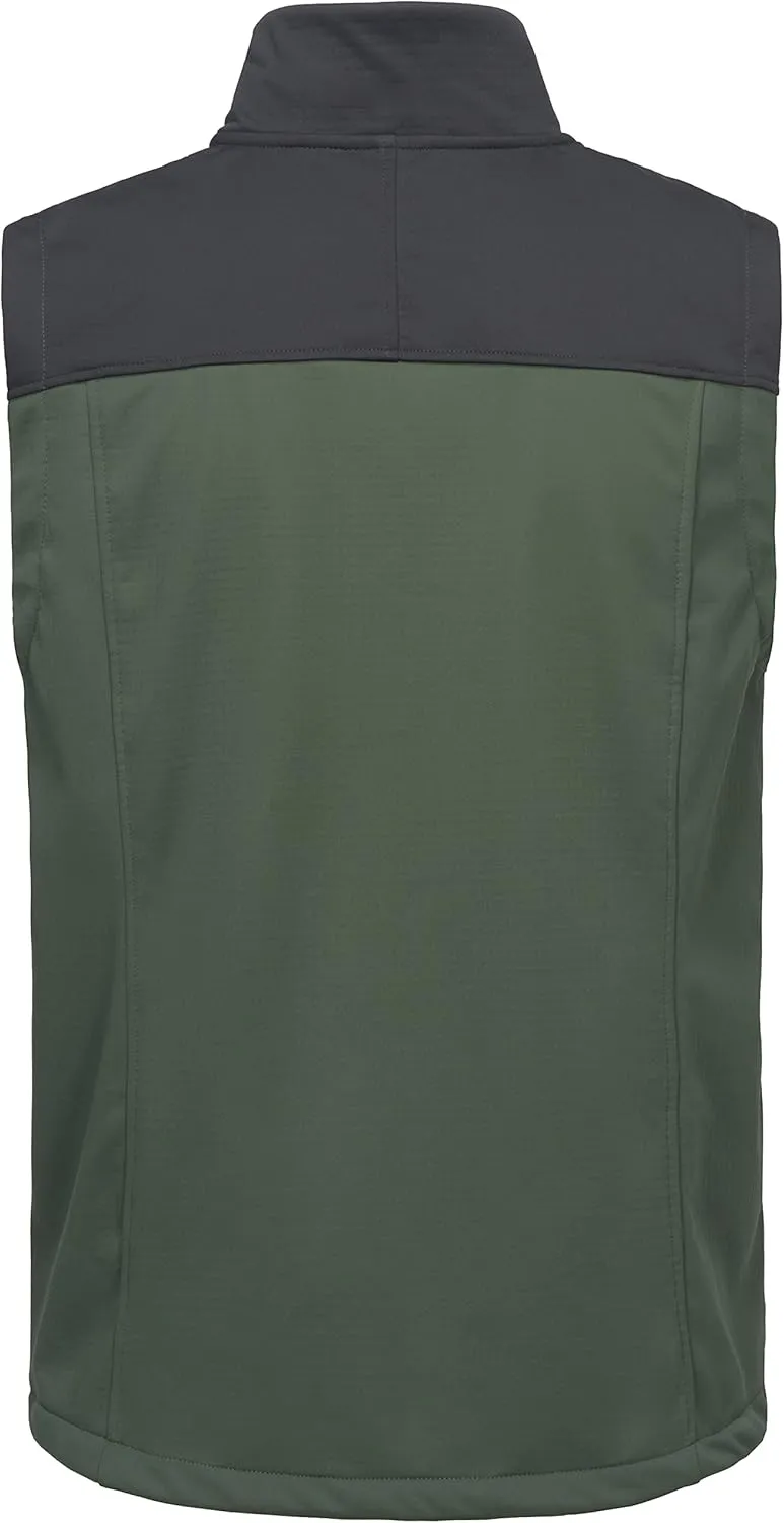 Little Donkey Andy Men's Lightweight Fleece Lined Outdoor Vests Windproof Sleeveless Jackets for Hiking Travel Golf