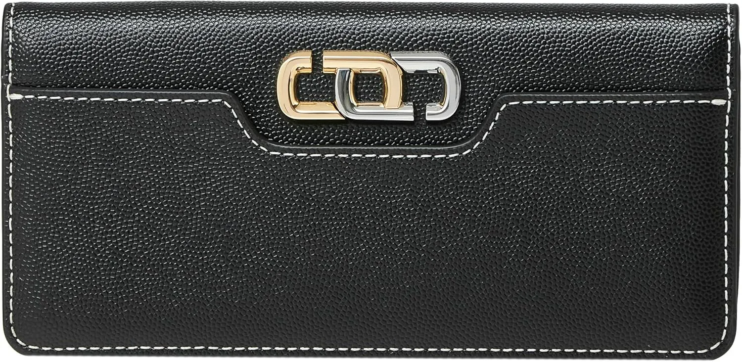 Marc Jacobs The J Link Open Face Leather Large Wallet, Black