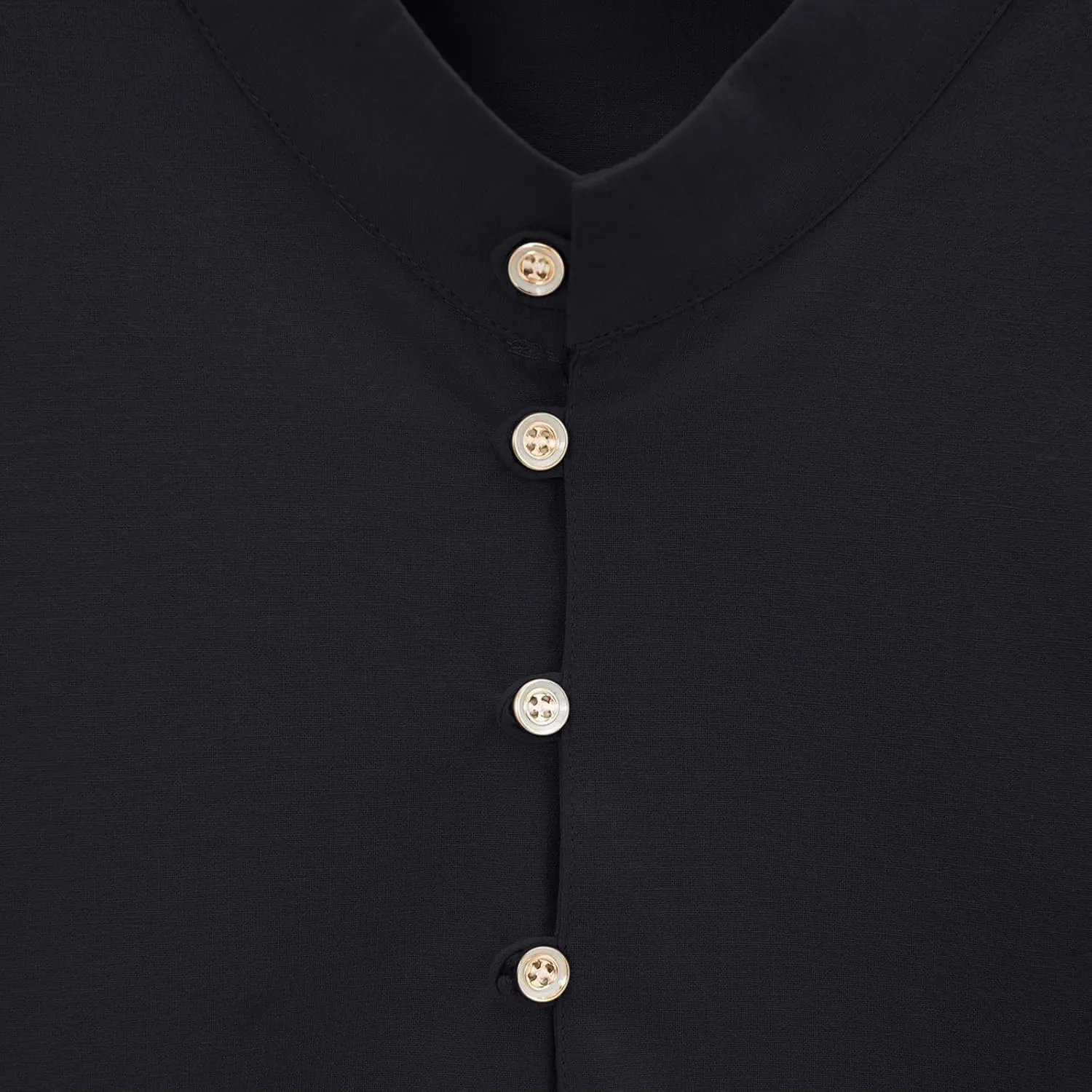 Men Cotton Linen Shirts Oversized Button Short Sleeve Solid Relaxed Tees Band Collar Loose Fitness Fashion Shirt Tops