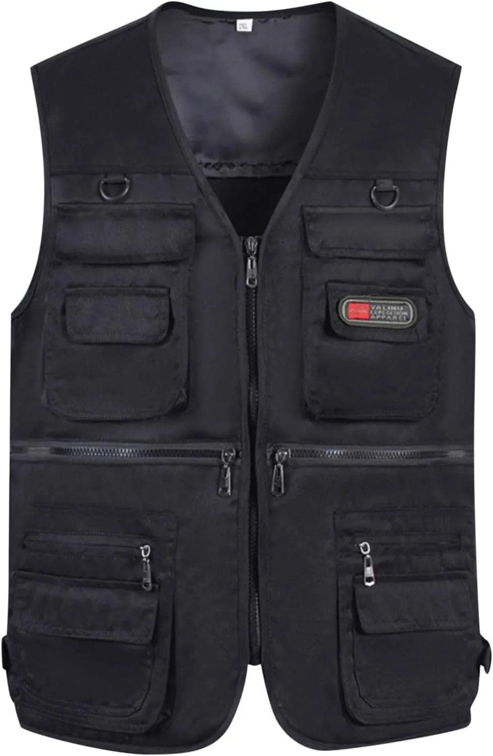 Men's Cargo Utility Vest Breathable Quick Dry Fishing Waistcoat Outdoor Hiking Photographer Jacket with Pockets
