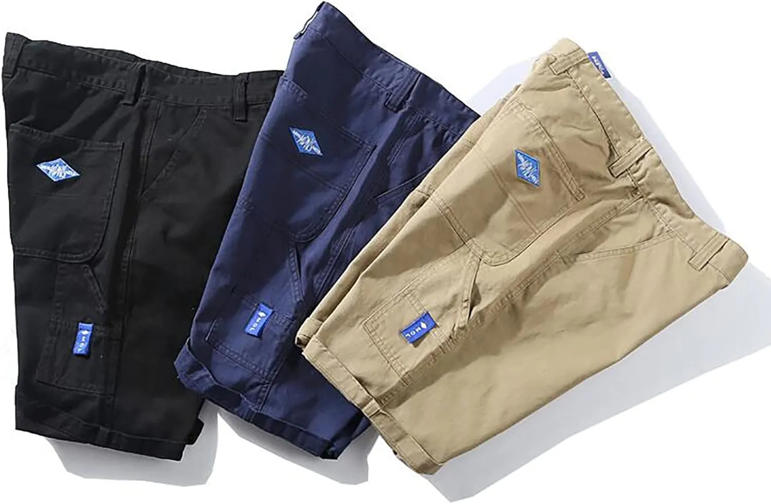 Mens Casual Suit Shorts Solid Relaxed Fit Lightweight Straight Office Bermuda Lightweight Quick Drying Combat Tactical Pants