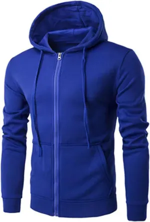 Mens Casual Track Jacket Drawstring Zip Up Hoodies Stylish Long Sleeve Zipper Sweatshirt Muscle Fit Athletic Jackets