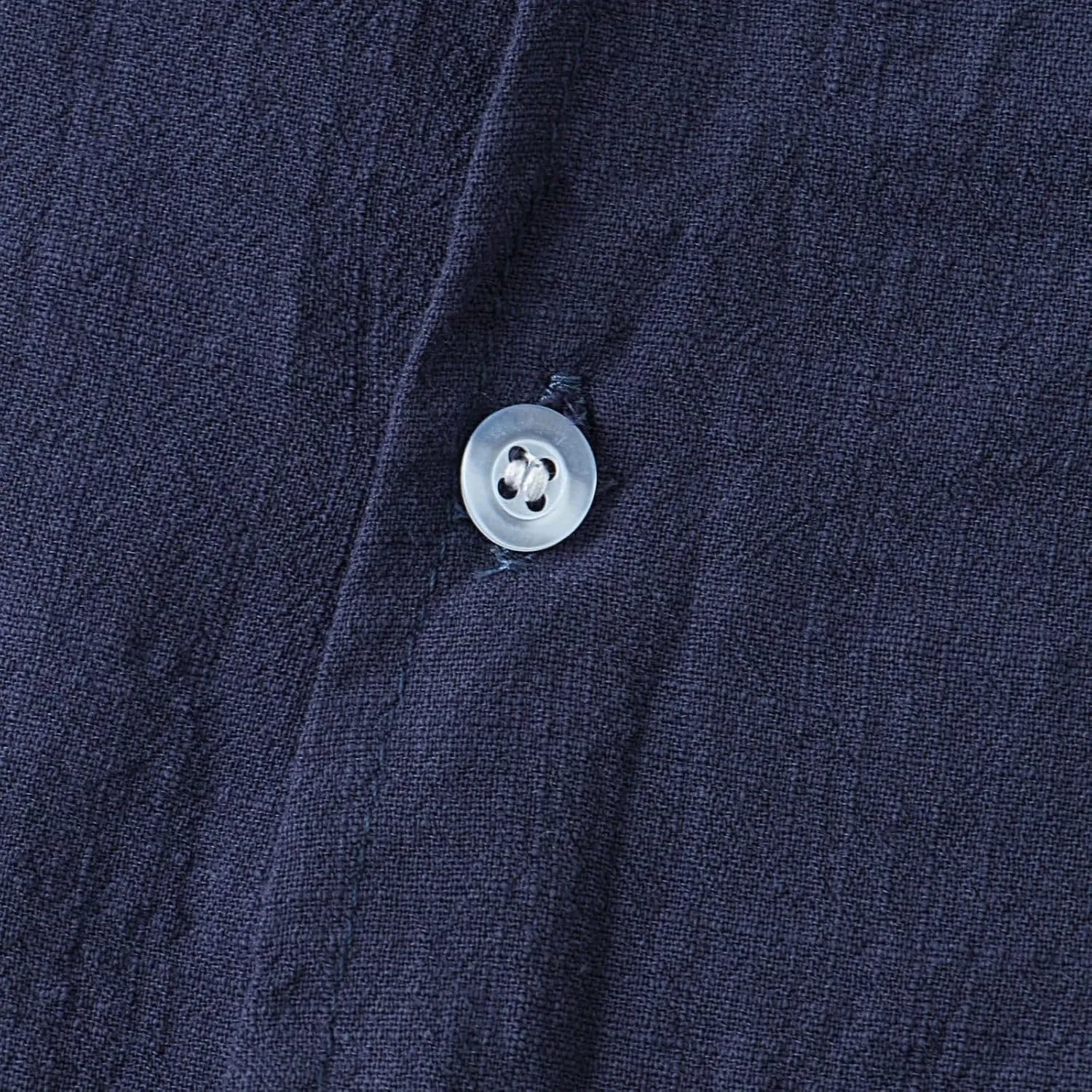 Mens Cotton Linen Summer Shirts, Striped Solid Turndown Collar, Button Down Short Sleeve Shirts, for Casual Beach