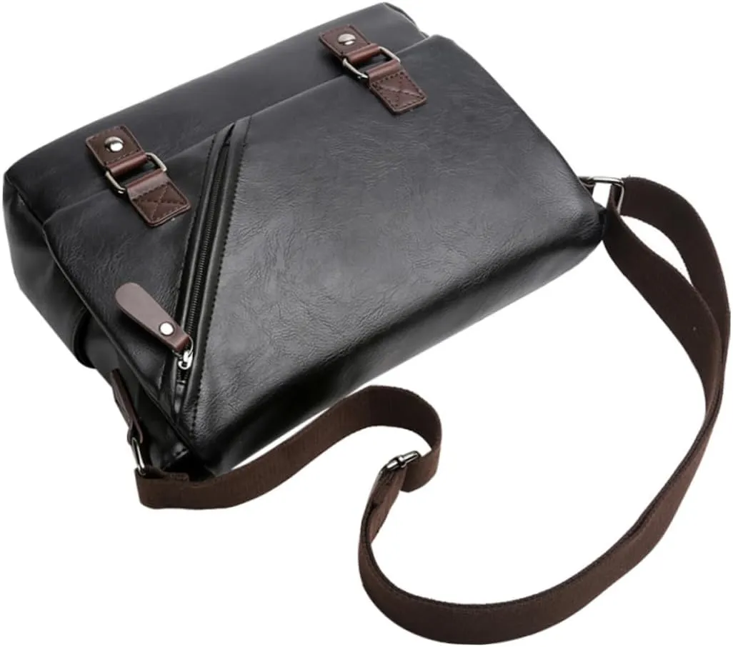Men's Fashion Pu Briefcase Envelope Bag Durable Business Portfolio Bag for Travel School Outdoor Activities