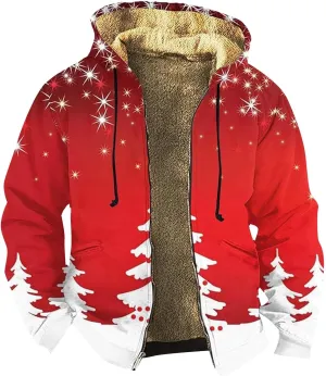 Men's Puffer Jacket Waterproof Winter Coats Western Cowboy 3D Printed Hooded Thermal Snowboard Jacket Parka Raincoat