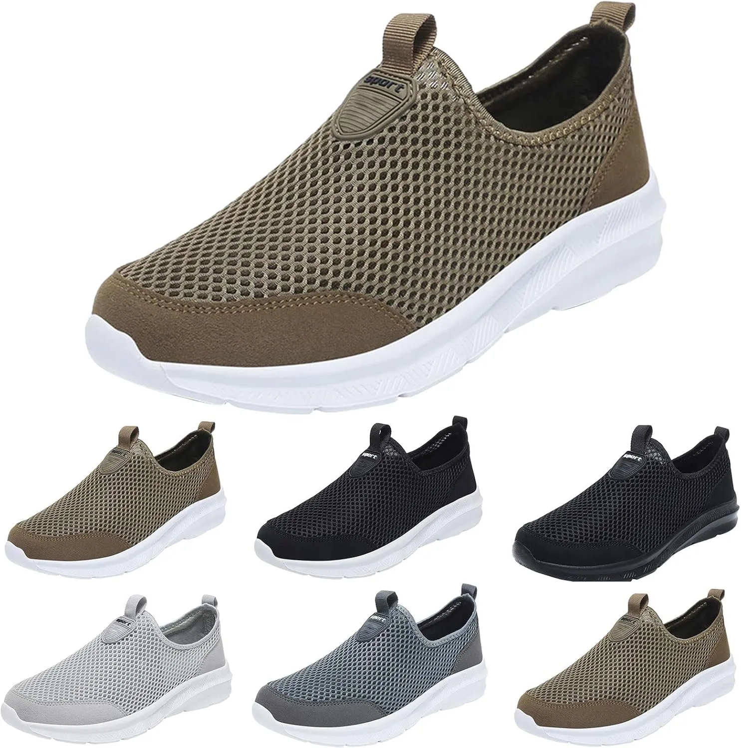 Mens Walking Shoes Men's Sneakers Tennis Shoe for Men Slip on Shoe for Men Lightweight Athletic Gym Sneaker