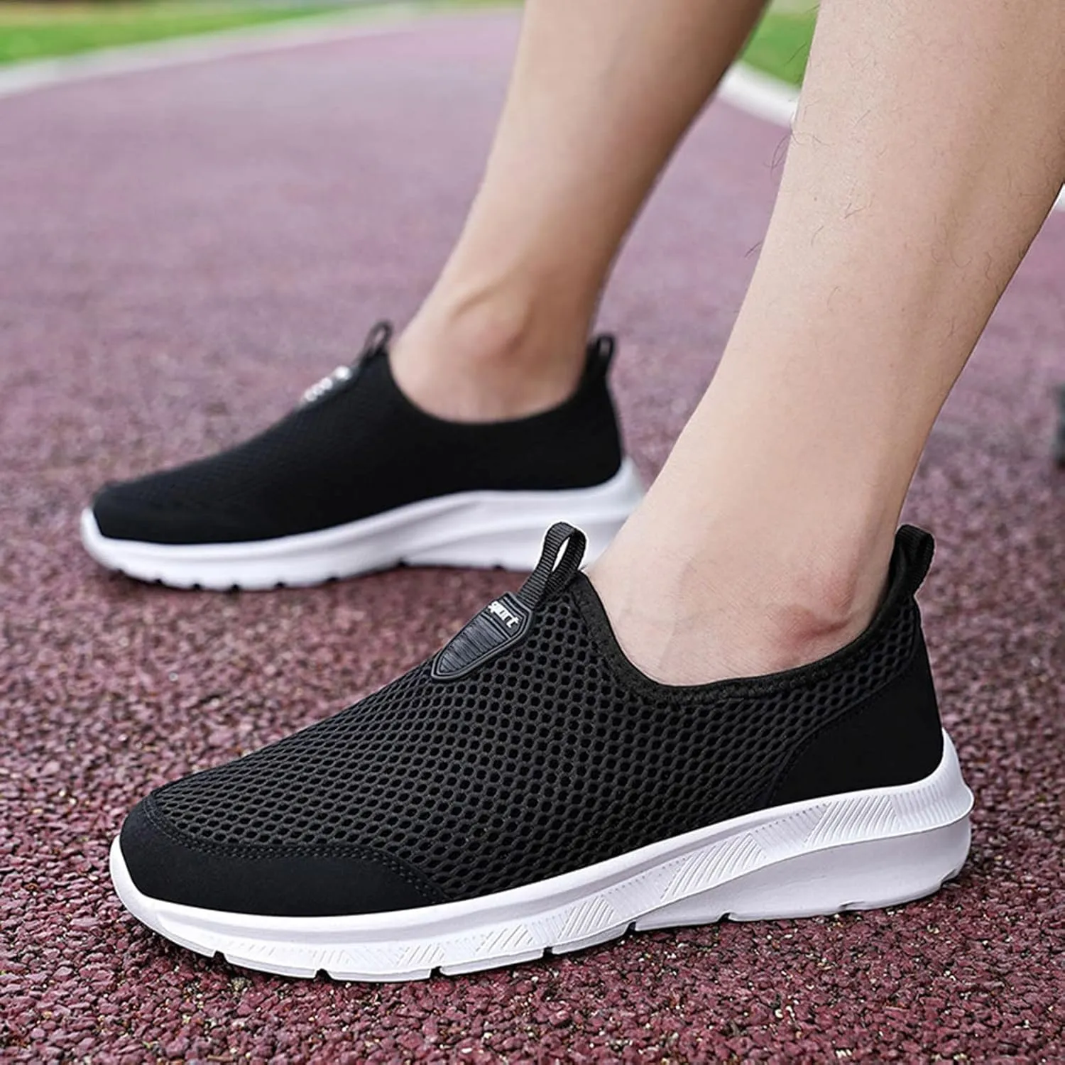 Mens Walking Shoes Men's Sneakers Tennis Shoe for Men Slip on Shoe for Men Lightweight Athletic Gym Sneaker