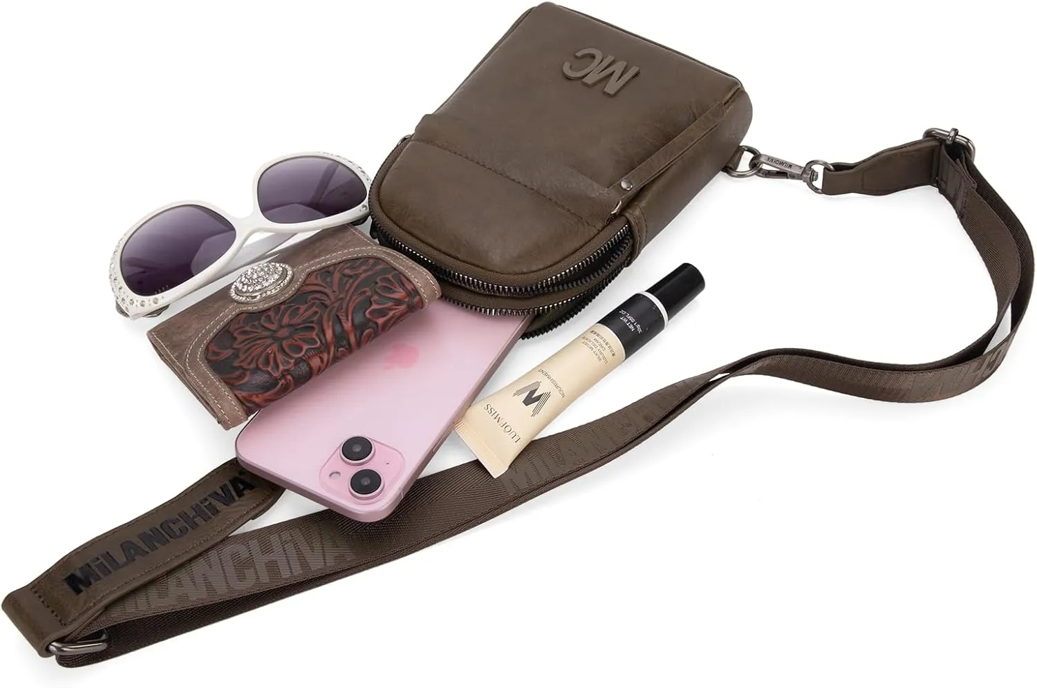 Milan Chiva Small Crossbody Bags for Women Chic Mini Sling Bag Purse and Waist Packs for Girls