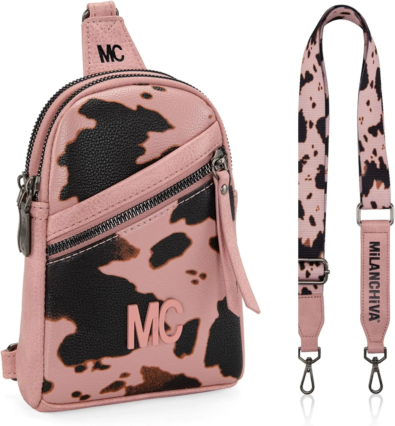 Milan Chiva Small Crossbody Bags for Women Chic Mini Sling Bag Purse and Waist Packs for Girls