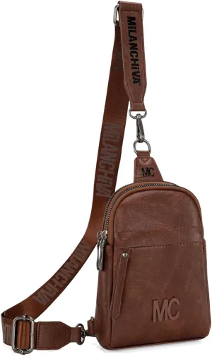 Milan Chiva Small Crossbody Bags for Women Chic Mini Sling Bag Purse and Waist Packs for Girls