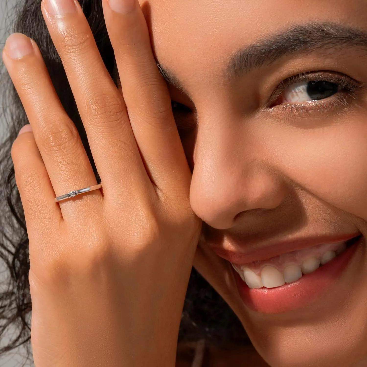 MINDDHA 14K Gold/White Gold Plated Infinity Eternity Band - Cubic Zirconia Ring for Wedding/Silver Rings, Gold Rings for Women - 2mm Band Size 4-12