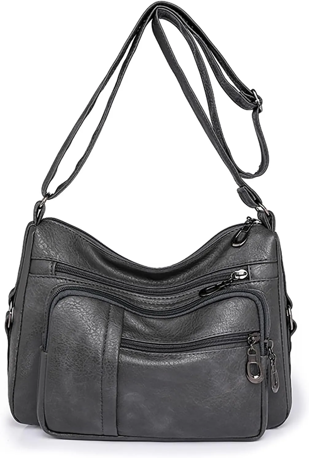 Mini Clutch Purse with Zipper Closure Women Vintage Soft Leather Water Proof Fashionable Crossbody Bag Classic