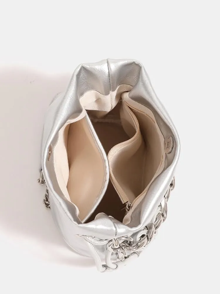 Molodo Bucket Bag for Women Soft Vegan Leather Shoulder Crossbody Bag Fashion Satchel Hobo Purses