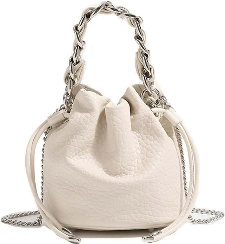 Molodo Bucket Bag for Women Soft Vegan Leather Shoulder Crossbody Bag Fashion Satchel Hobo Purses